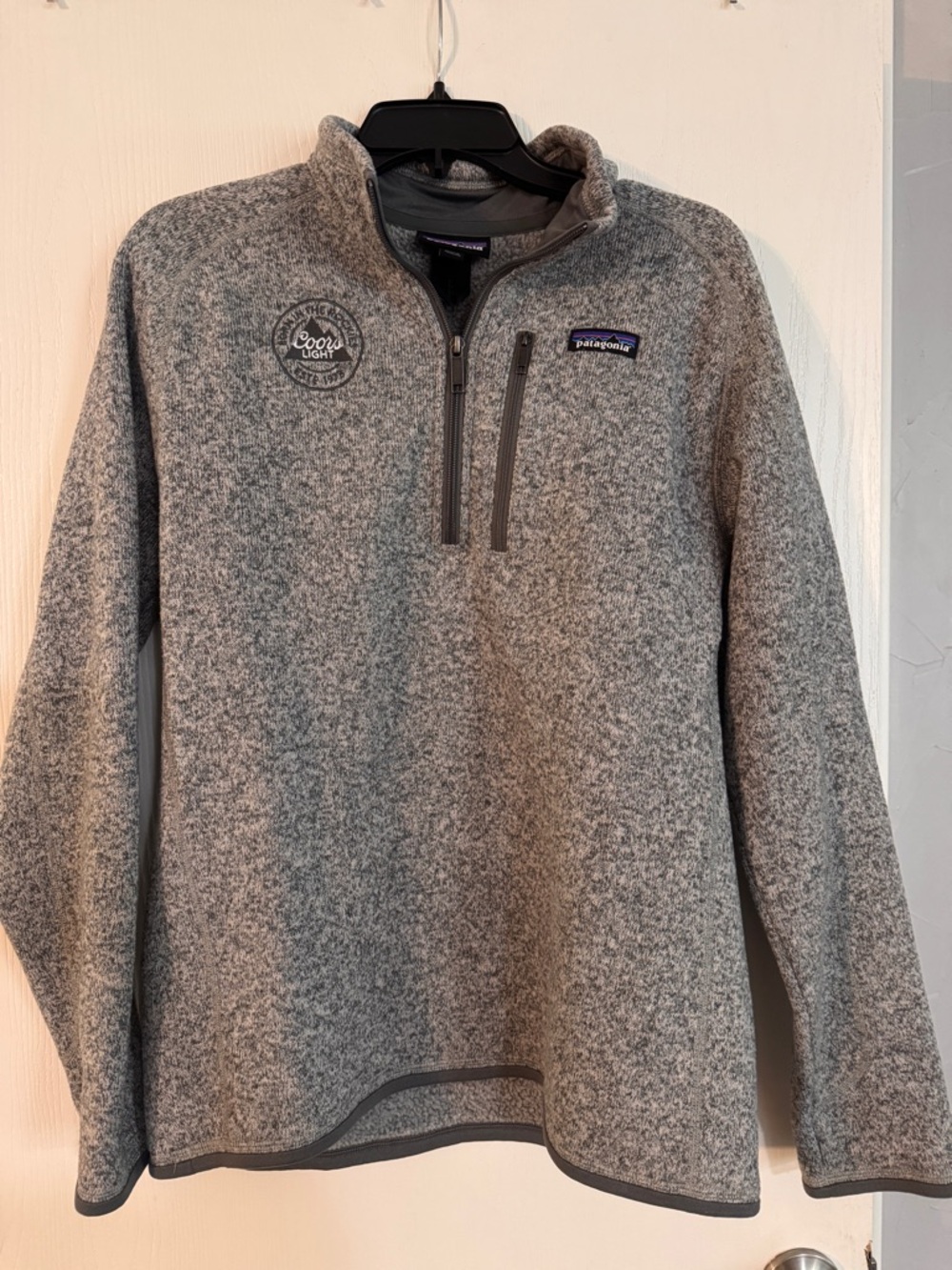 Patagonia Men's Heather Gray Quarter-Zip Fleece Pullover
